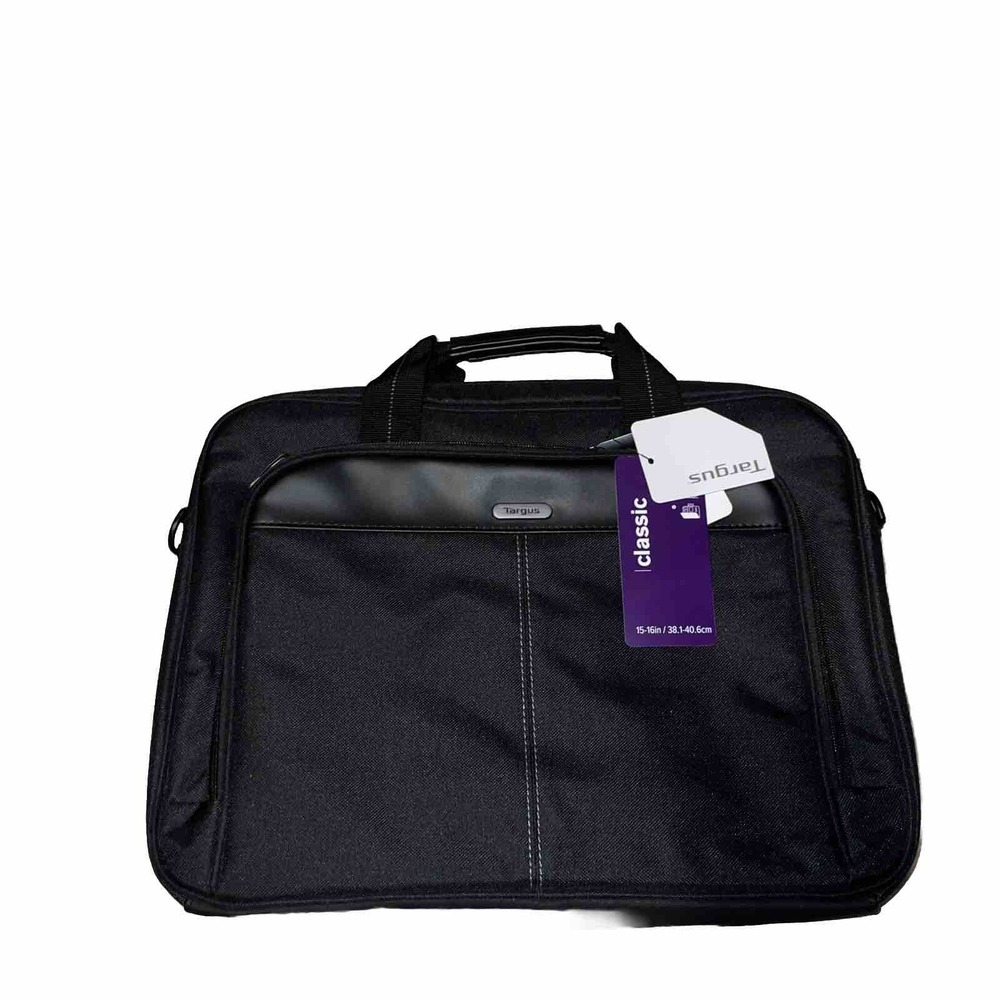NWT Targus Black 15 - 16"‎ Laptop Computer Bag Classic Slim Topload TCT027US-94